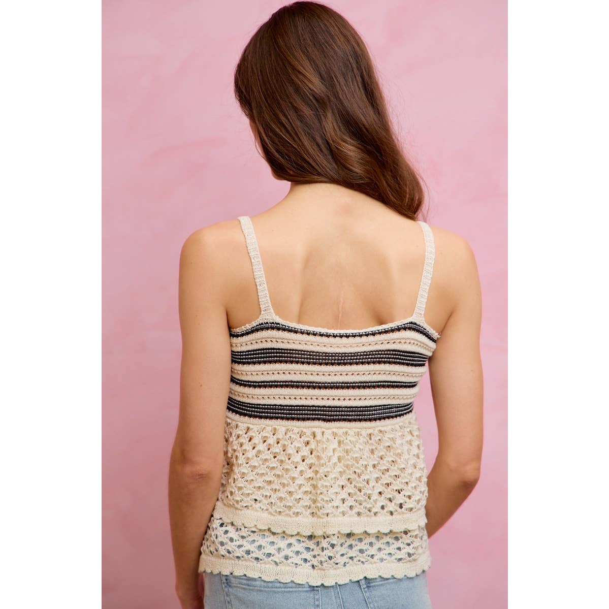Hattie Crocheted Tiered Tank