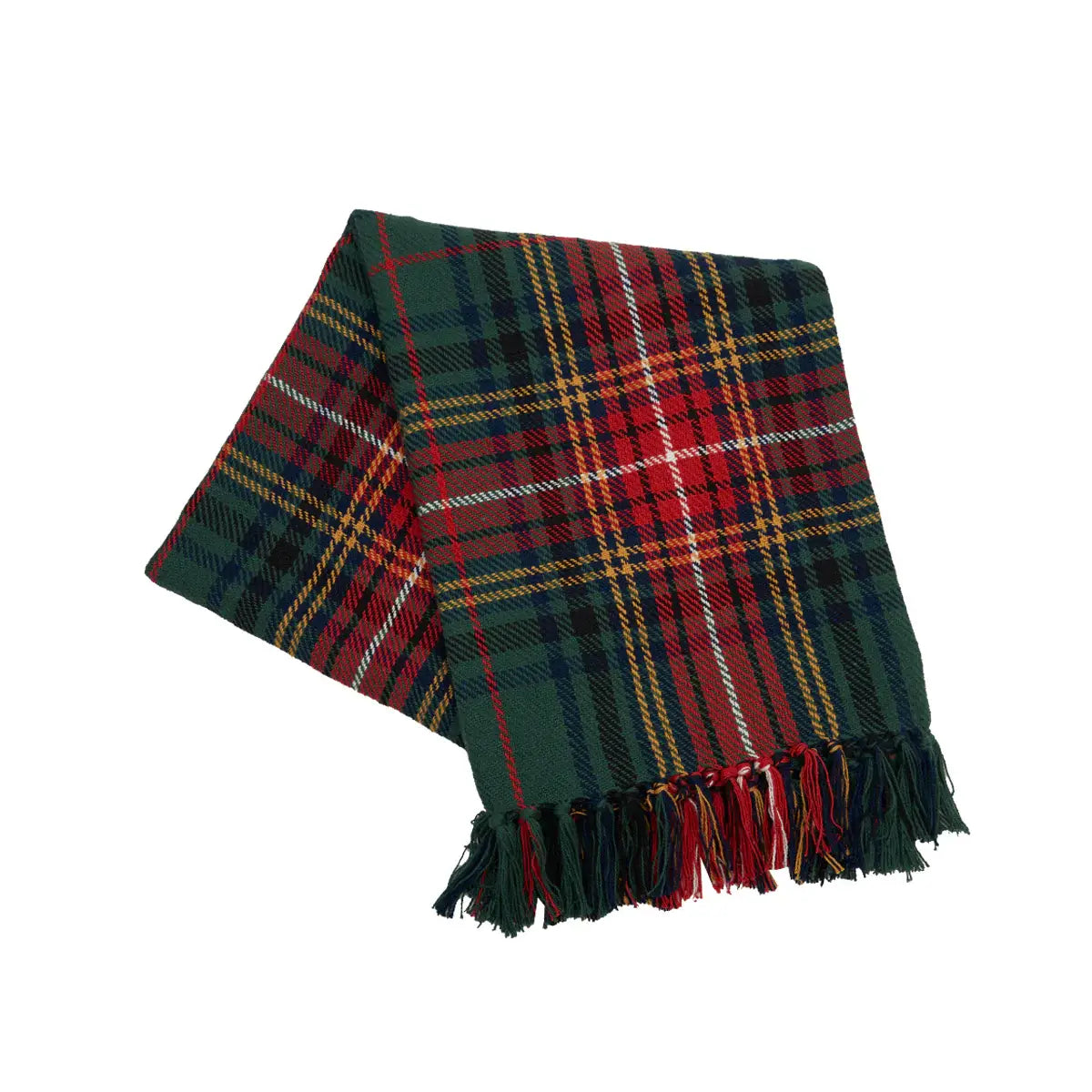 Christmas Green Lennox Plaid Throw Blanket