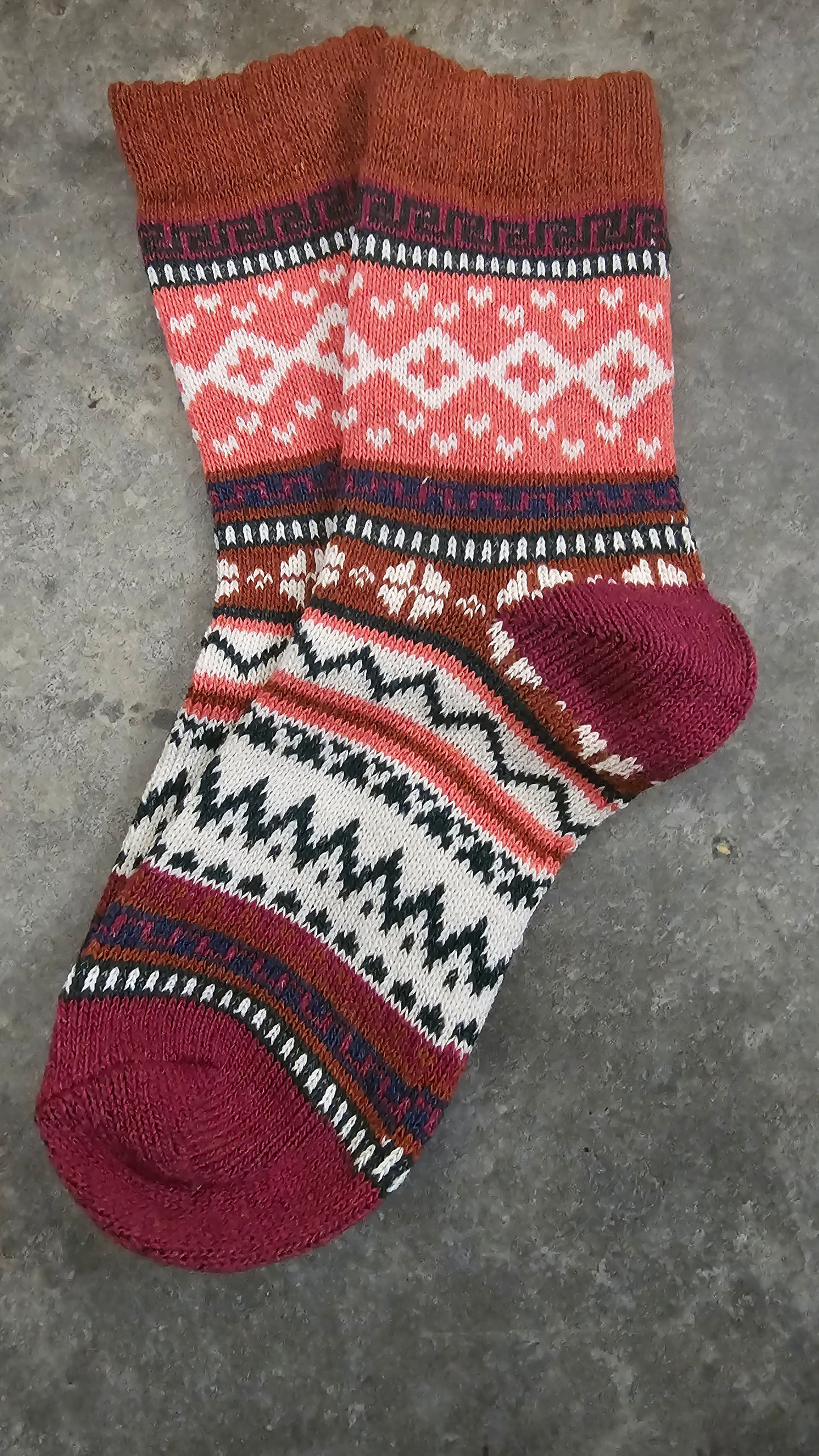 Bohemian Style Wool-Blend Socks