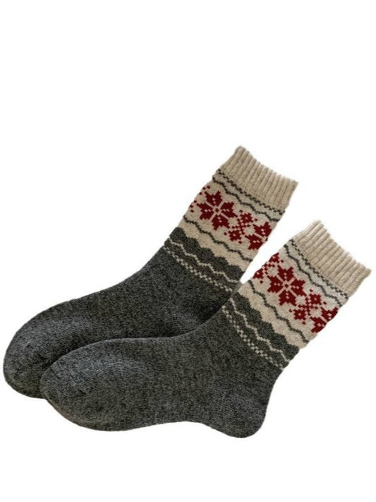 Thick & Cozy Snowflake Socks