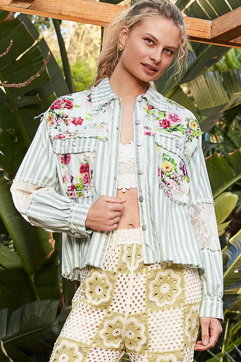 POL Clementine Spring Shacket