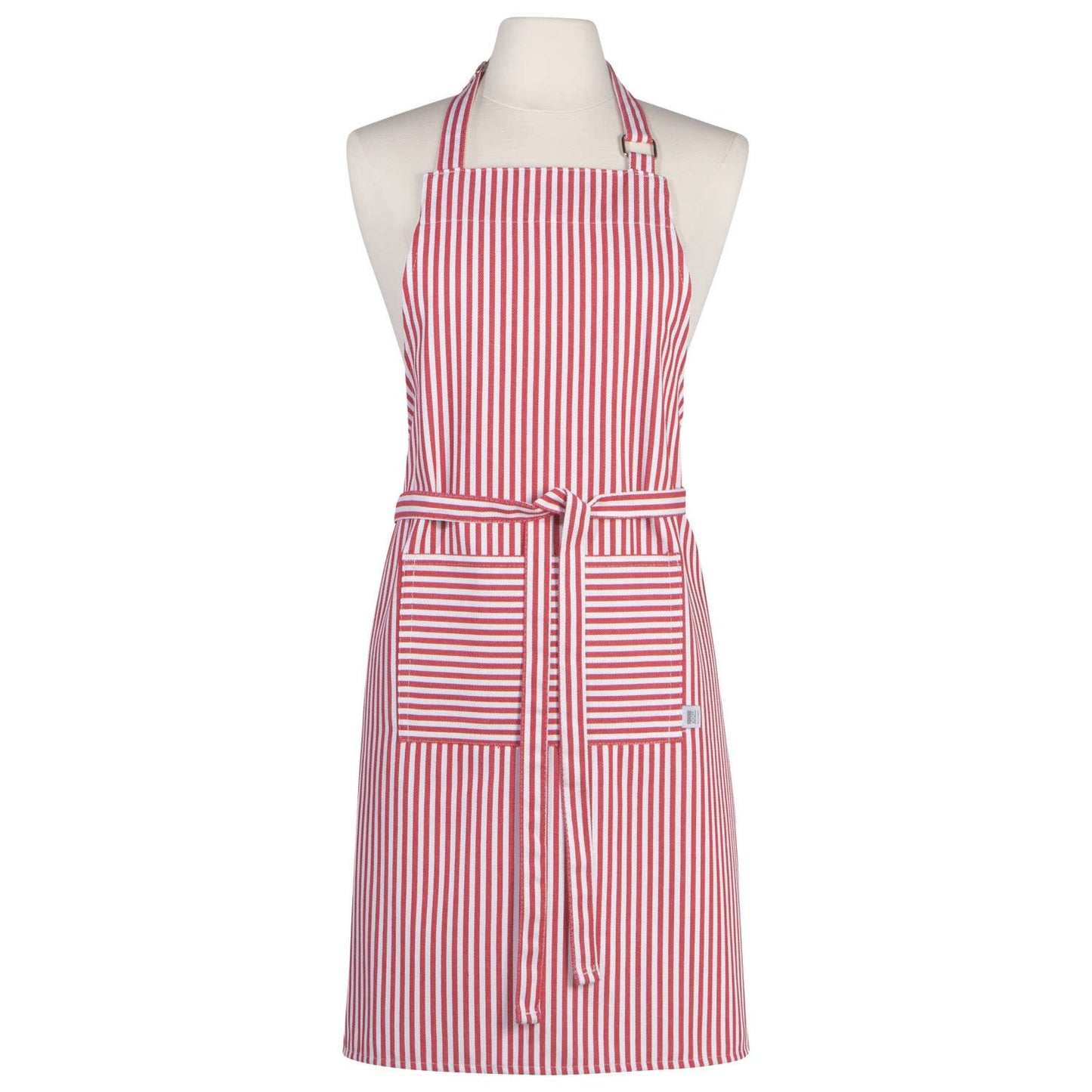 Narrow Red Stripe Chef Apron