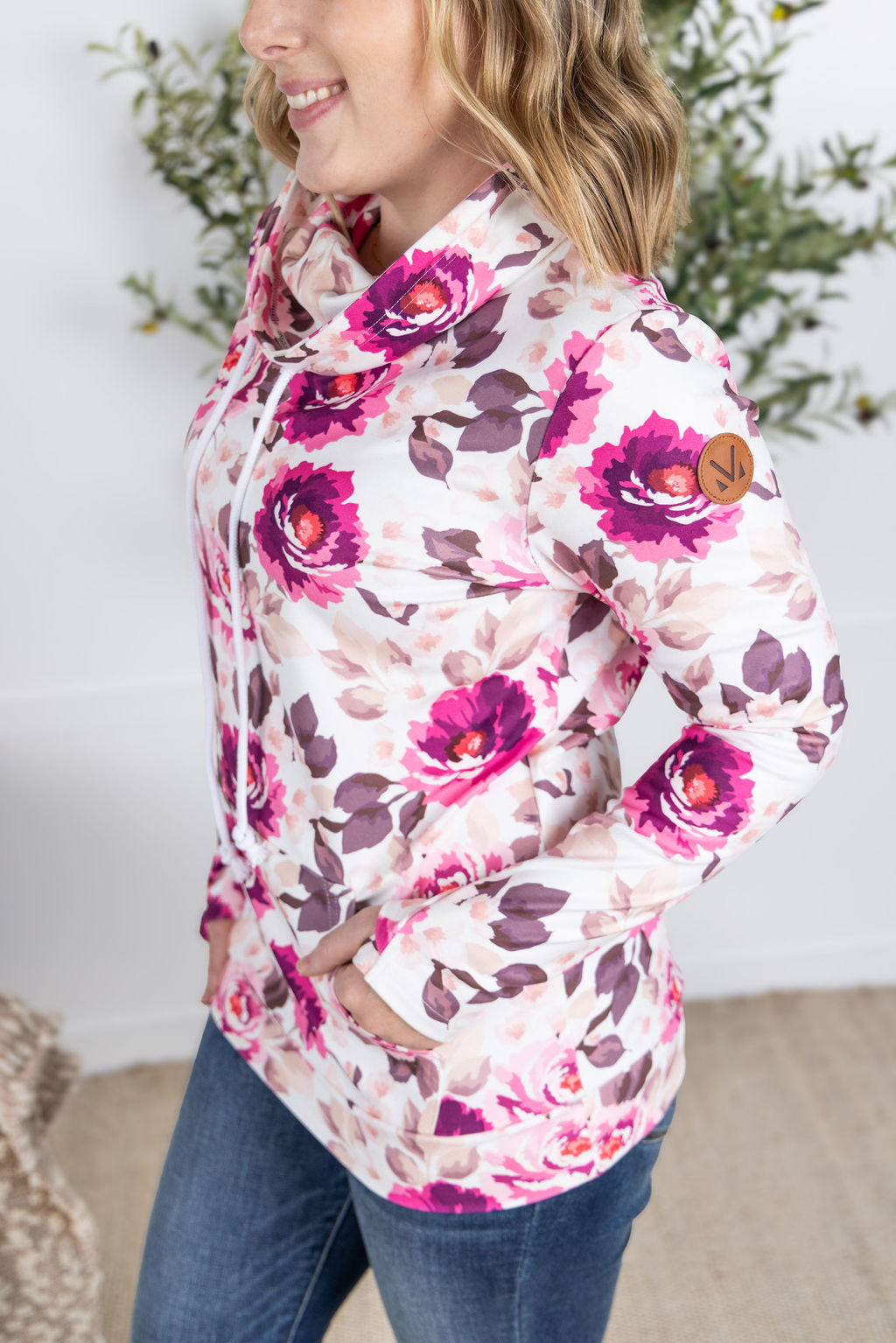 IN STOCK Soft Funnel Neck - Autumn Blossom