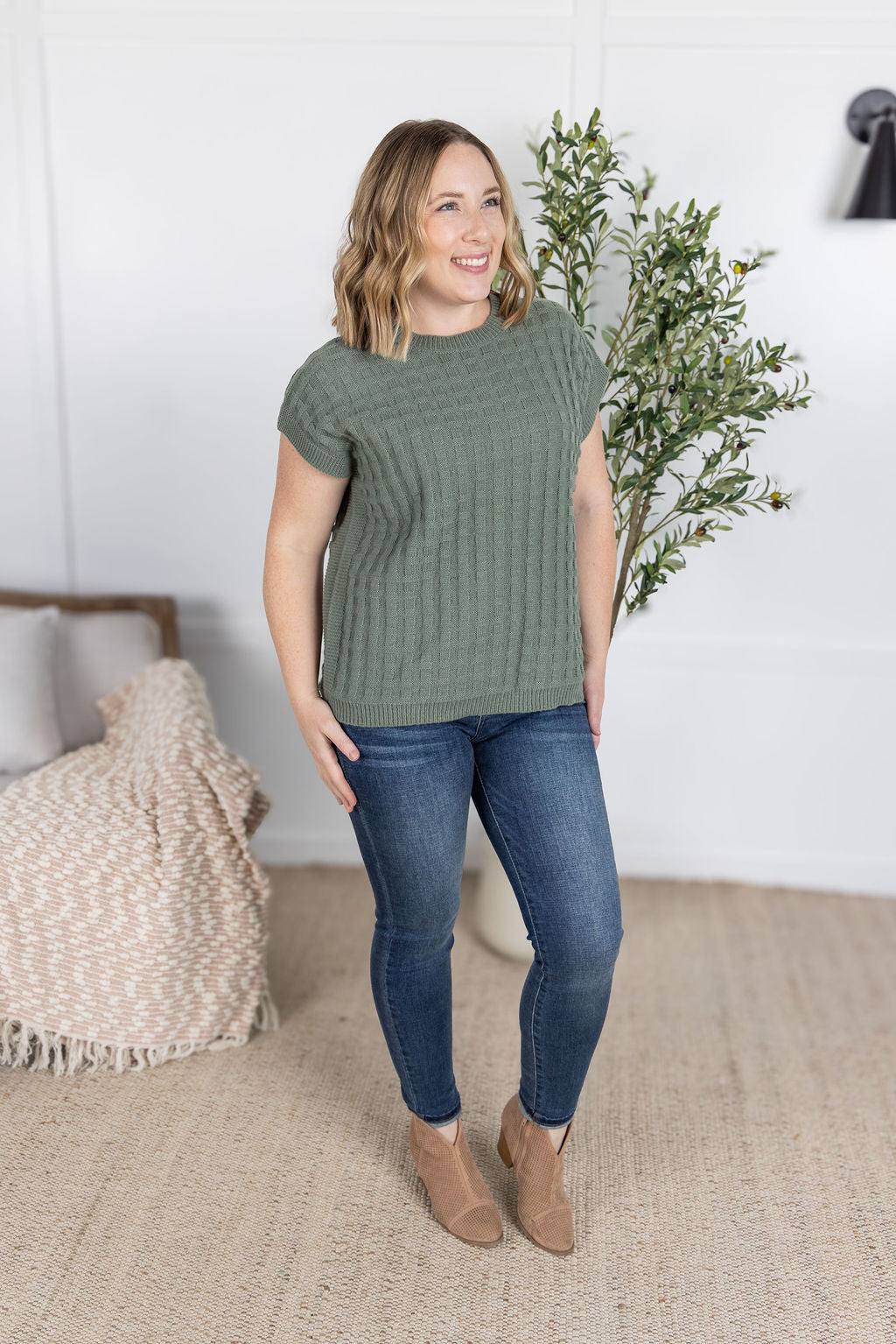 Kelly Knitted Top - Sage
