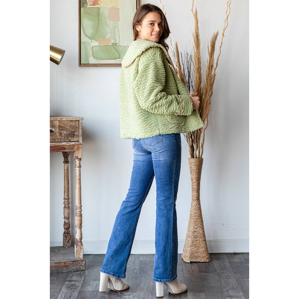 Springhill Peterpan Jacket- Celery