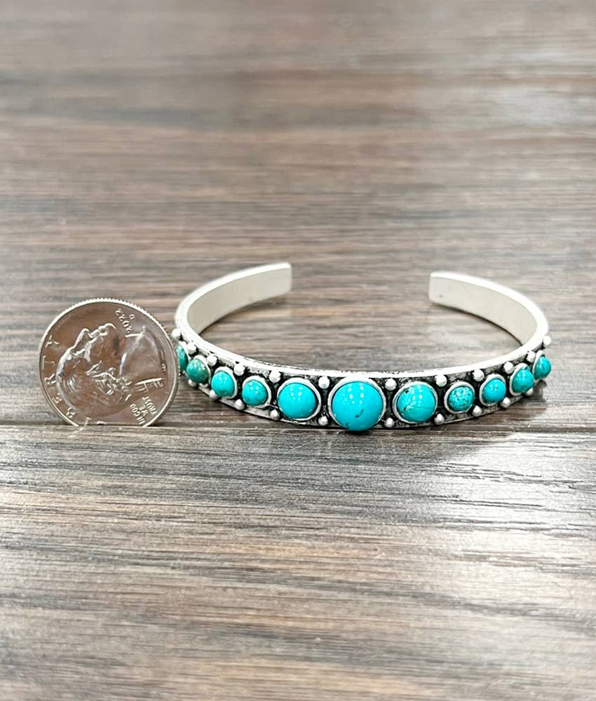 711284, Turquoise Cuff Bracelet