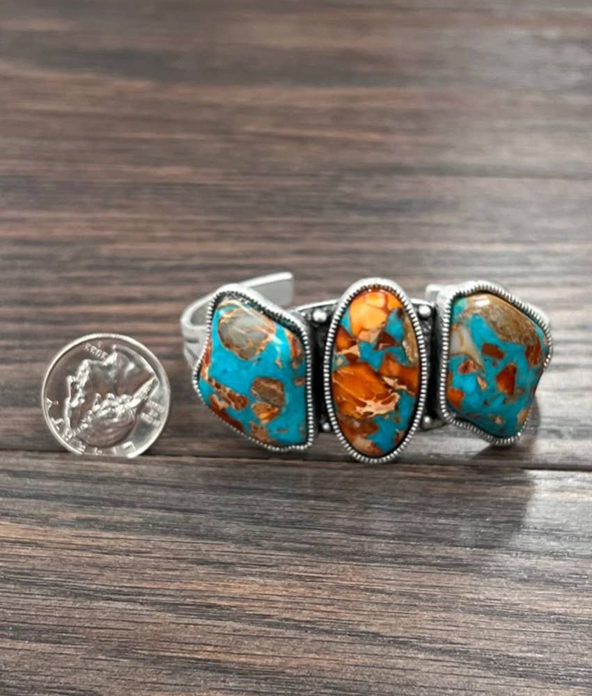 711383, Gemstone Cuff Bracelet