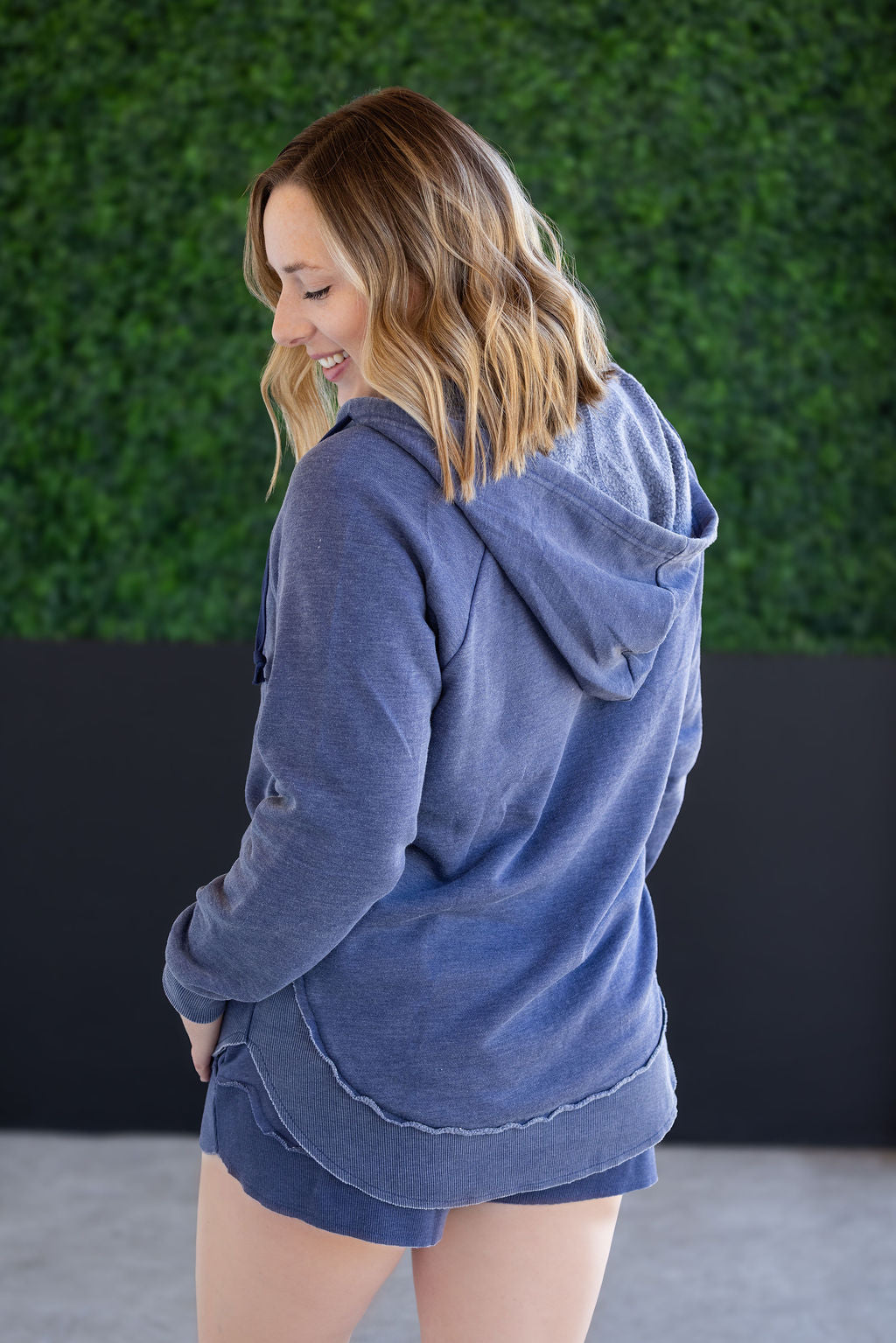 IN STOCK Vintage Wash Beach Hoodie - Nautical Navy