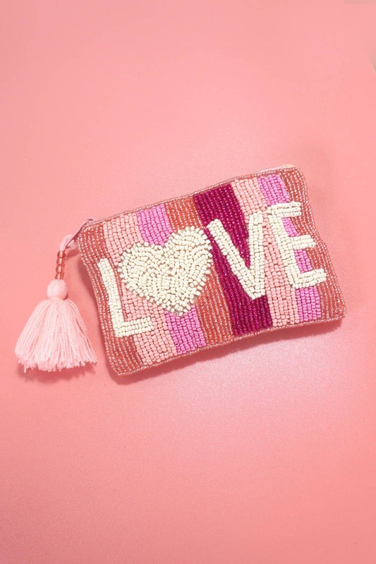 Love Me Beaded Coin Purse- 91CP894