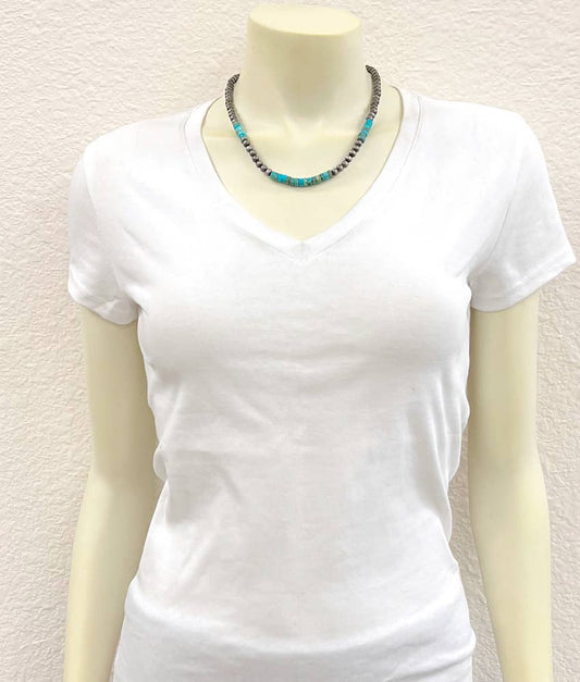 738969, Handmade Navajo Gemstone Necklace