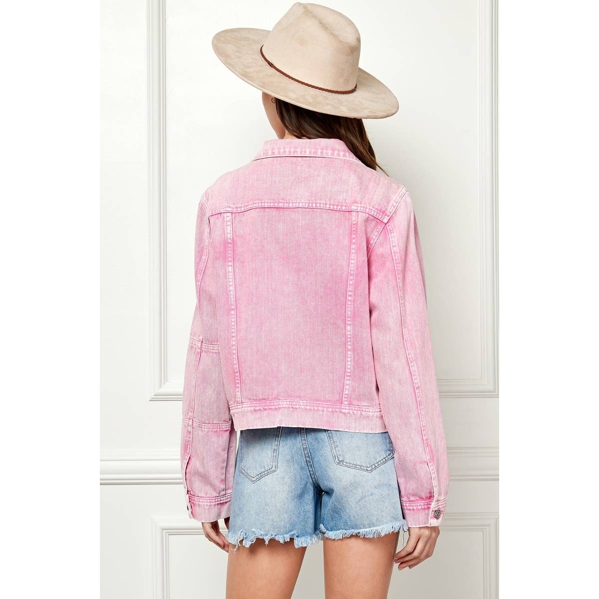 Abigail Pink Denim Jacket