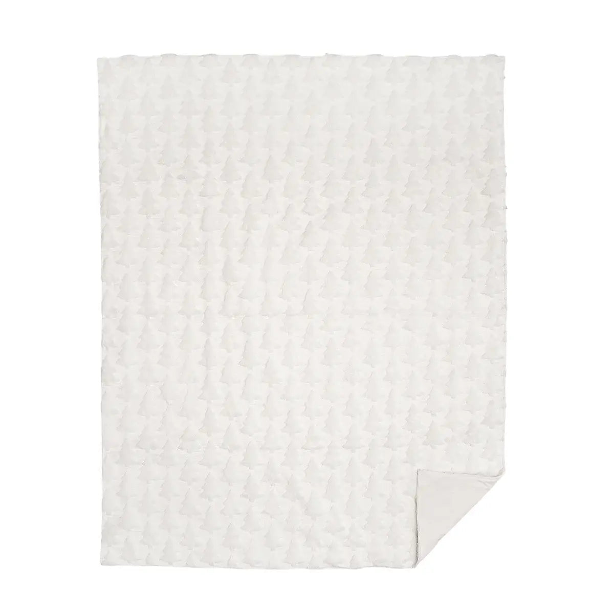 Christmas Frosted Tree Throw Blanket