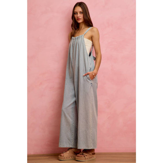Tied & True Denim Romper