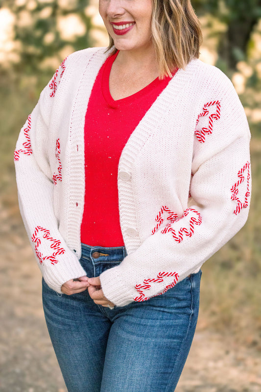 Candy Cane Cardigan