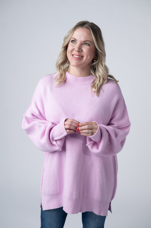 Aurora Cozy Sweater - Pink
