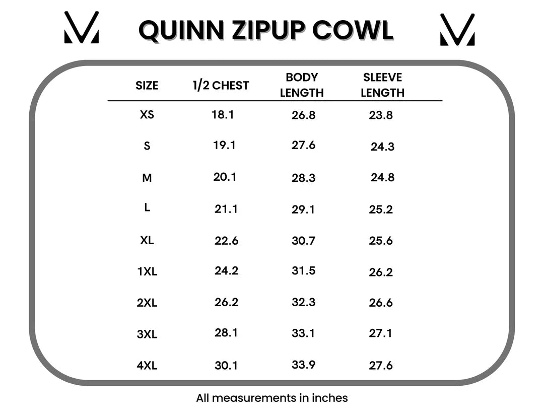 IN STOCK Quinn ZipUp Cowl - Black