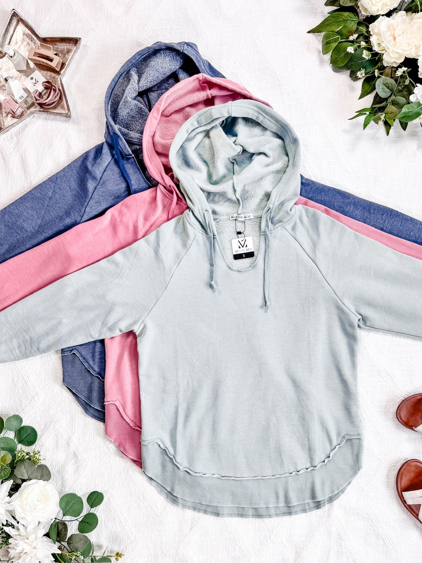 IN STOCK Vintage Wash Beach Hoodie - Nautical Navy