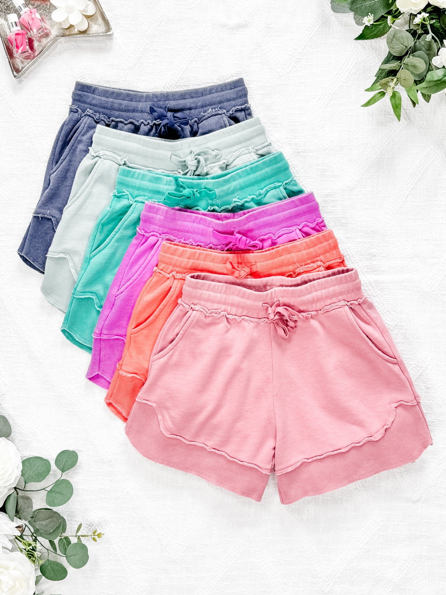 IN STOCK French Terry Stevie Shorts - Nautical Navy