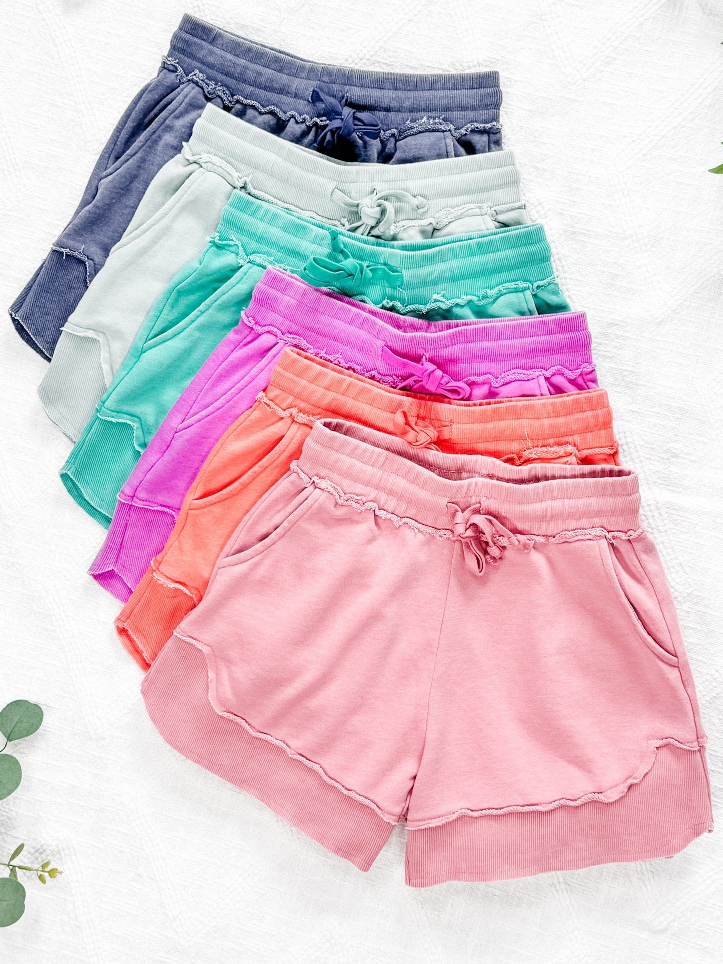 IN STOCK French Terry Stevie Shorts - Nautical Navy