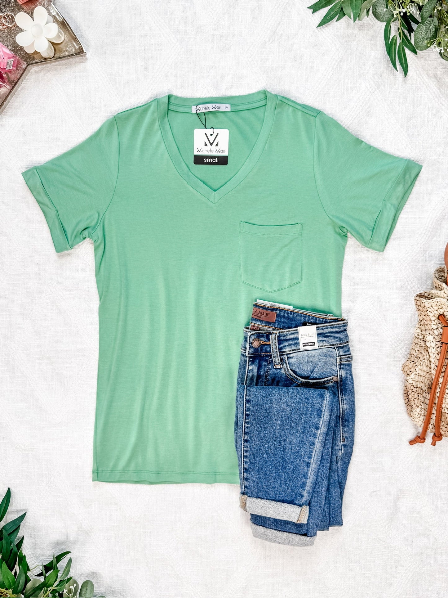 IN STOCK Sophie Pocket Tee - Mint