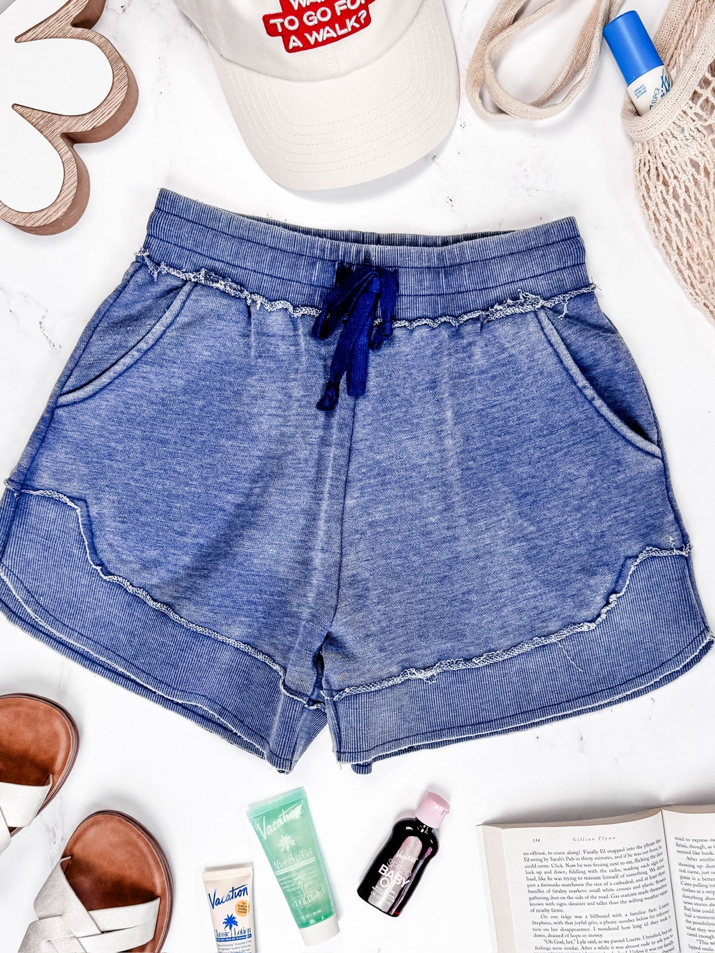 IN STOCK French Terry Stevie Shorts - Nautical Navy