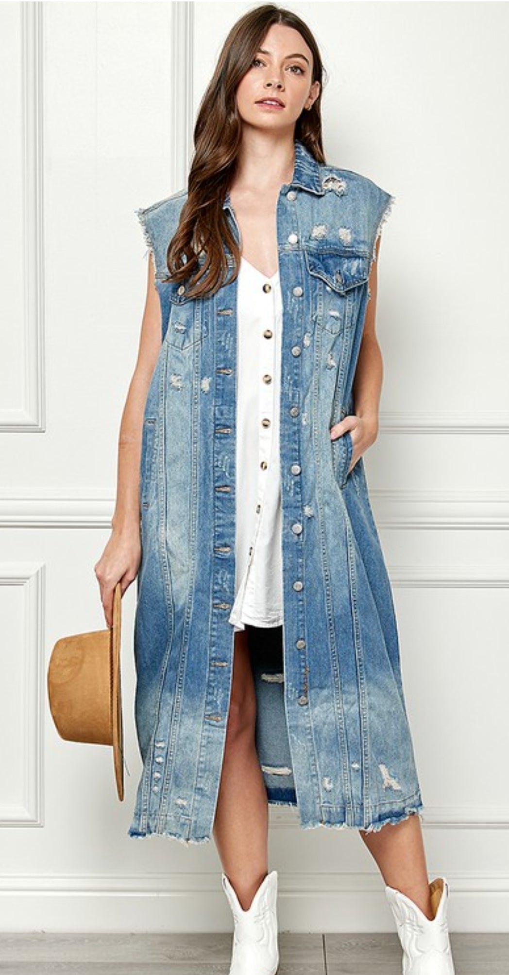 Jesse James Denim Vest/ Jacket