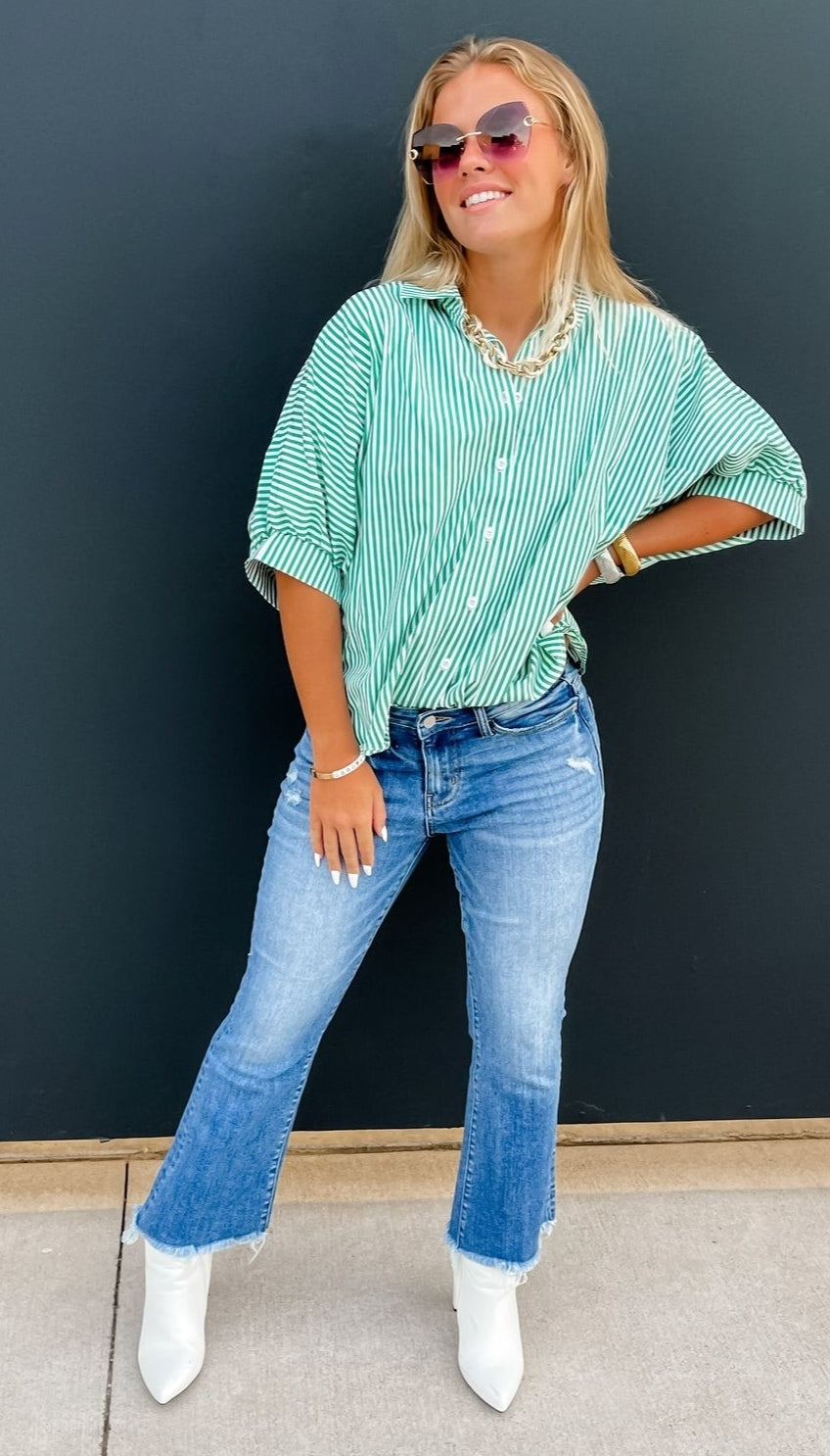 Blakeley Logan Cropped Flare Denim