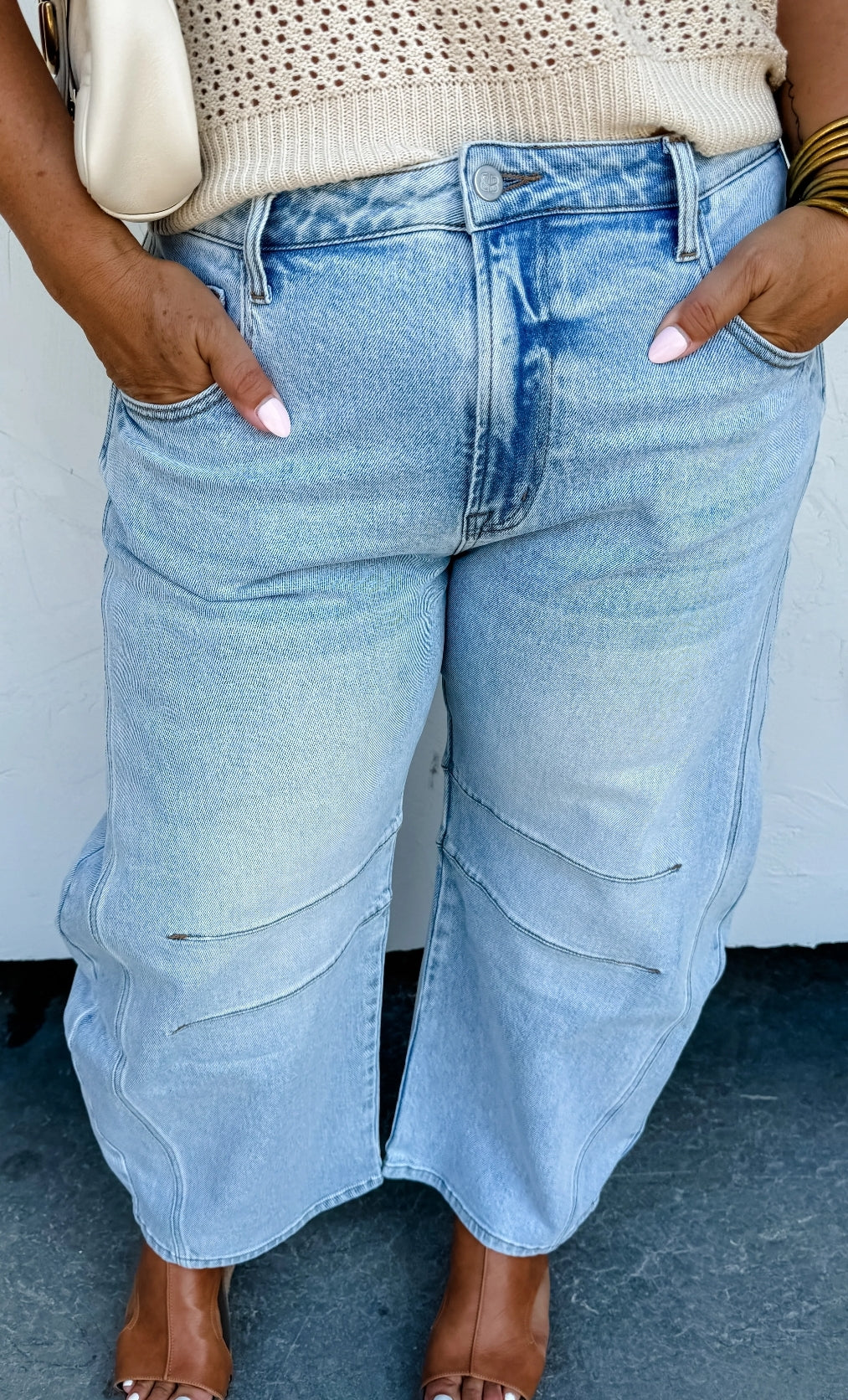 Blakeley Bex Light Wash Barrel Jeans