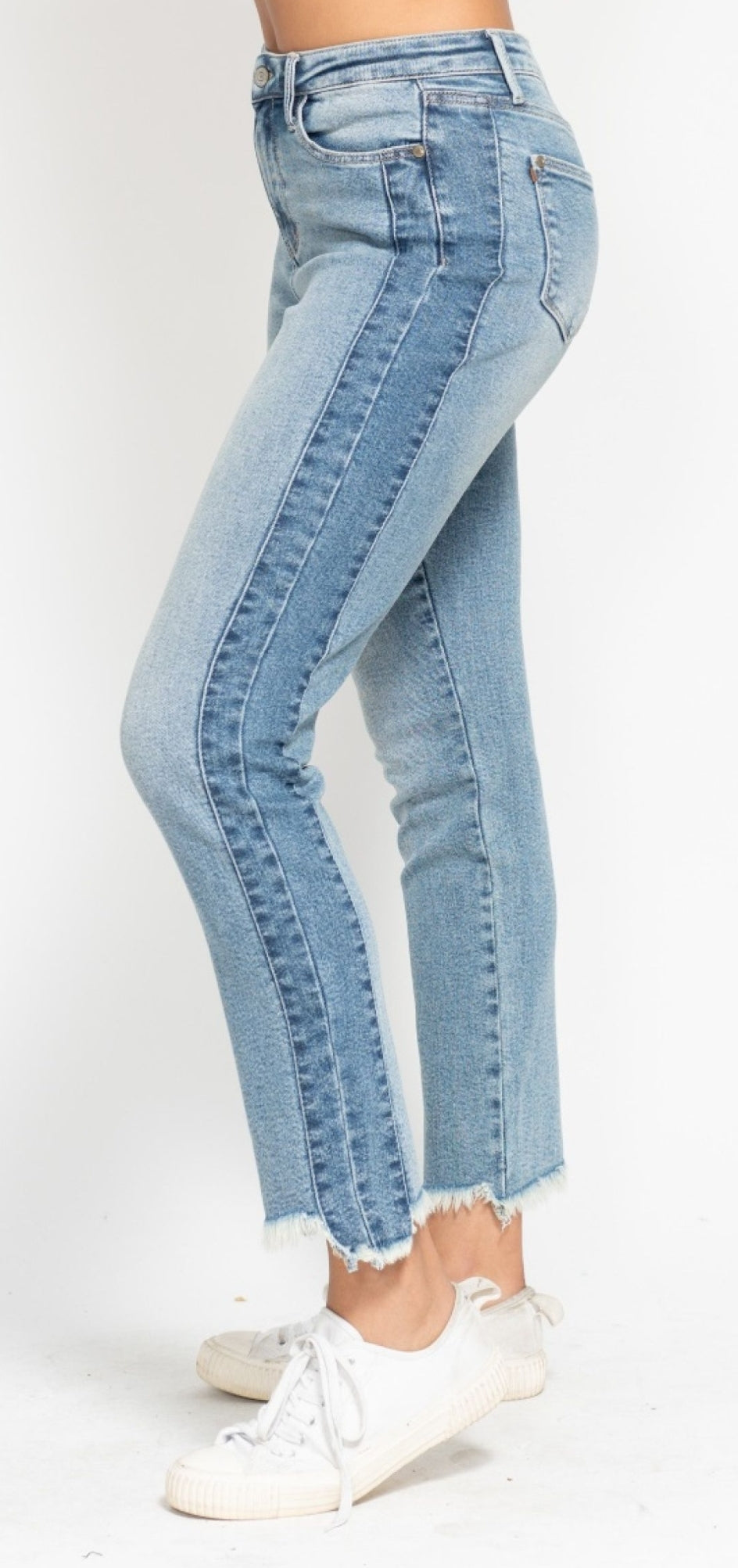 Judy Blue Vintage Wash Side Blue Denim