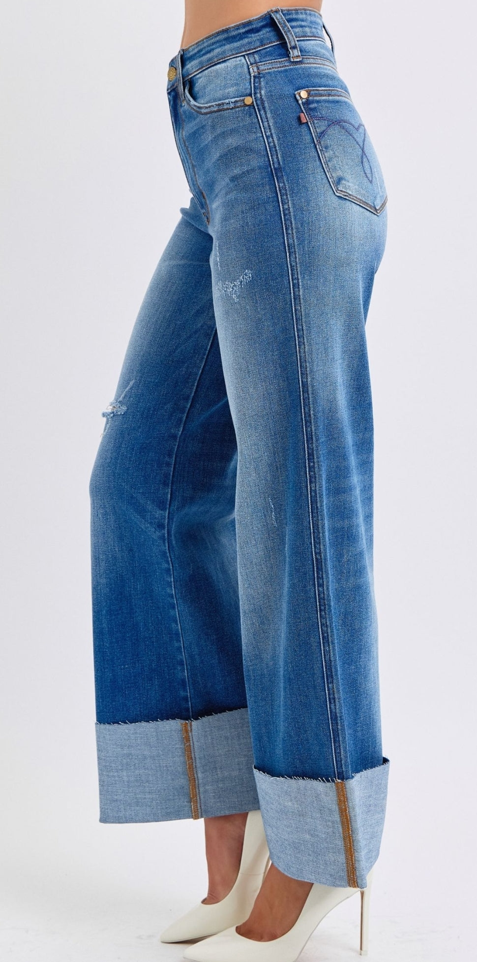 Judy Blue Wide Cuff Denim