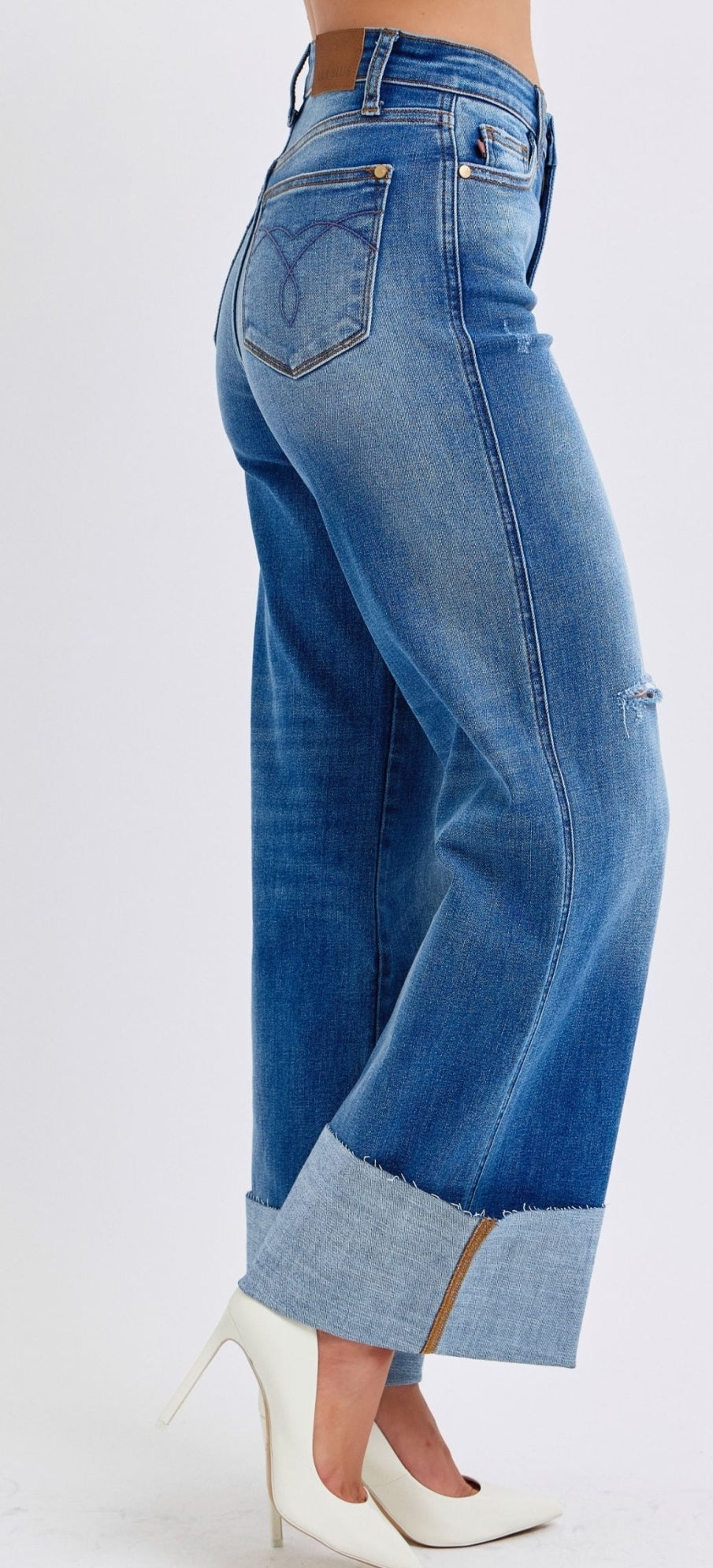 Judy Blue Wide Cuff Denim