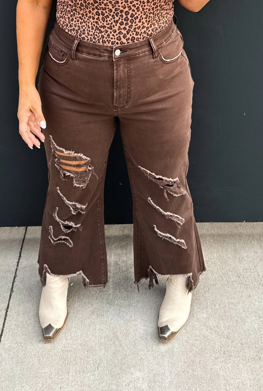 Blakeley Urban Distressed Jeans- Brown