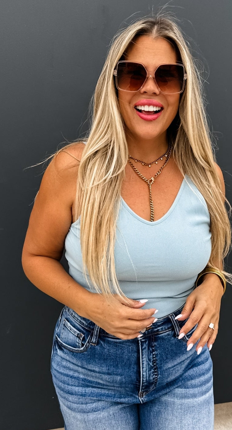 Hannah Tank- Baby Blue