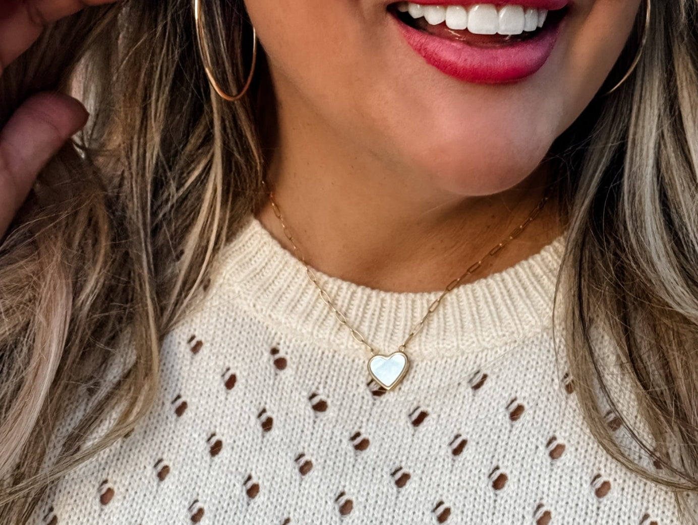 Pearl Heart Chain