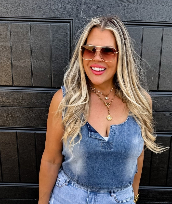Sundown Denim Tank Top