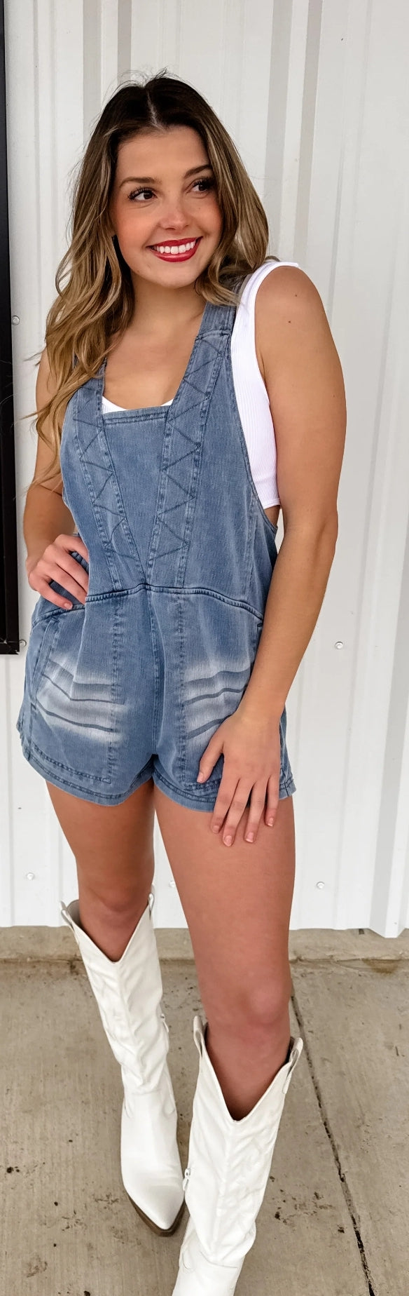 Day Dreamer Denim Romper
