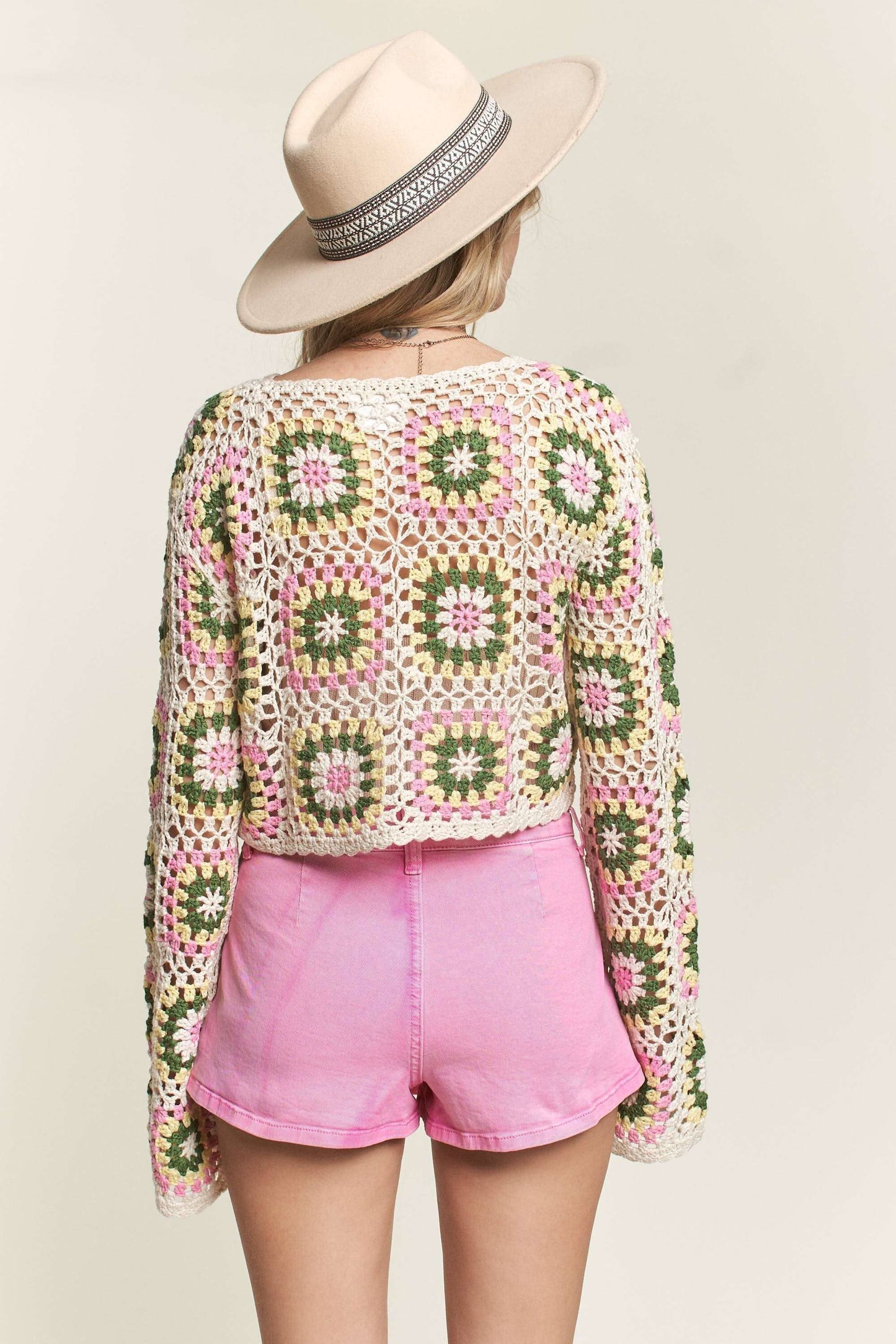 Stephanie Cropped Crochet Top