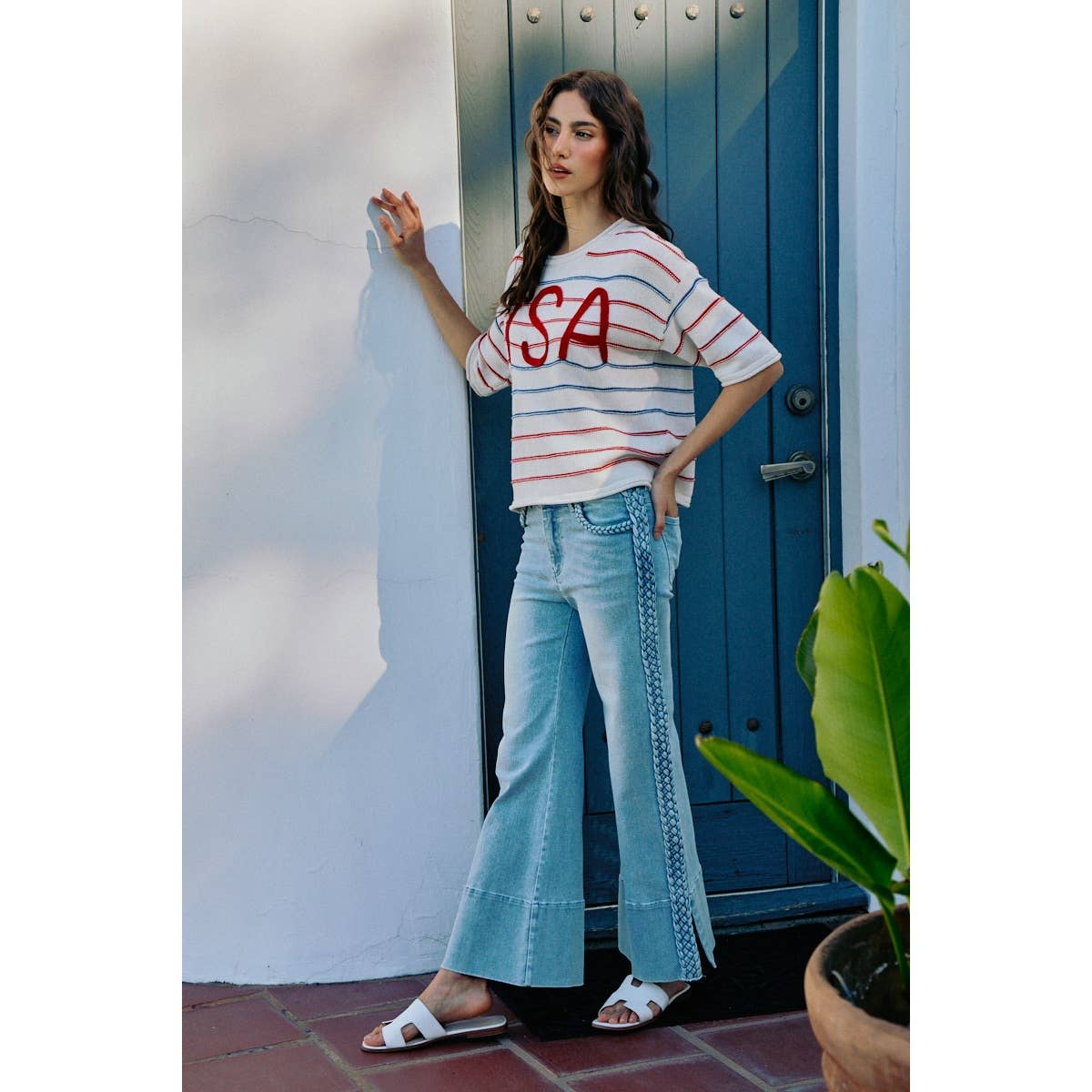 Carmen Braided Split Seam Jeans