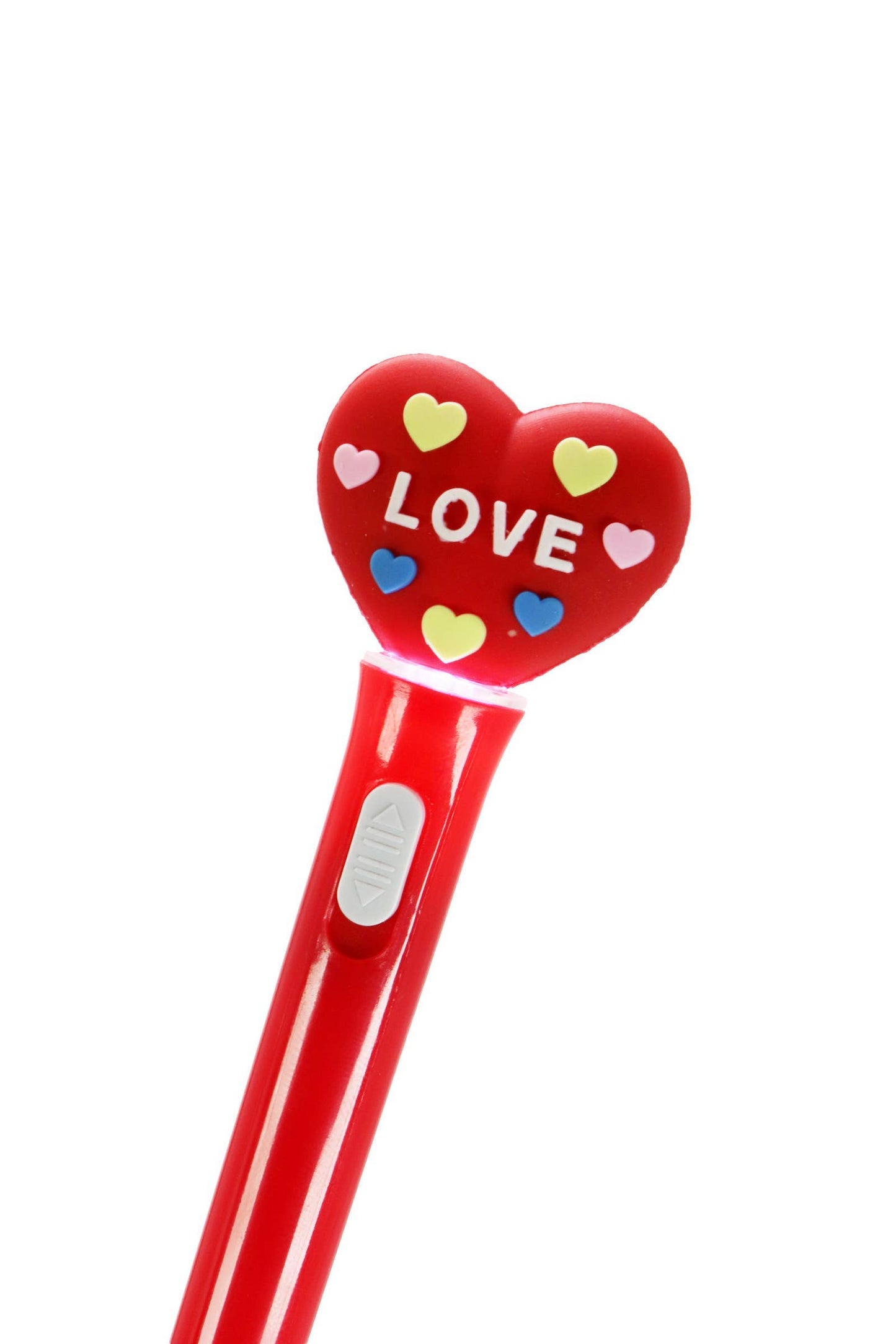 Love Heart Led Light-up Ballpoint Pen -