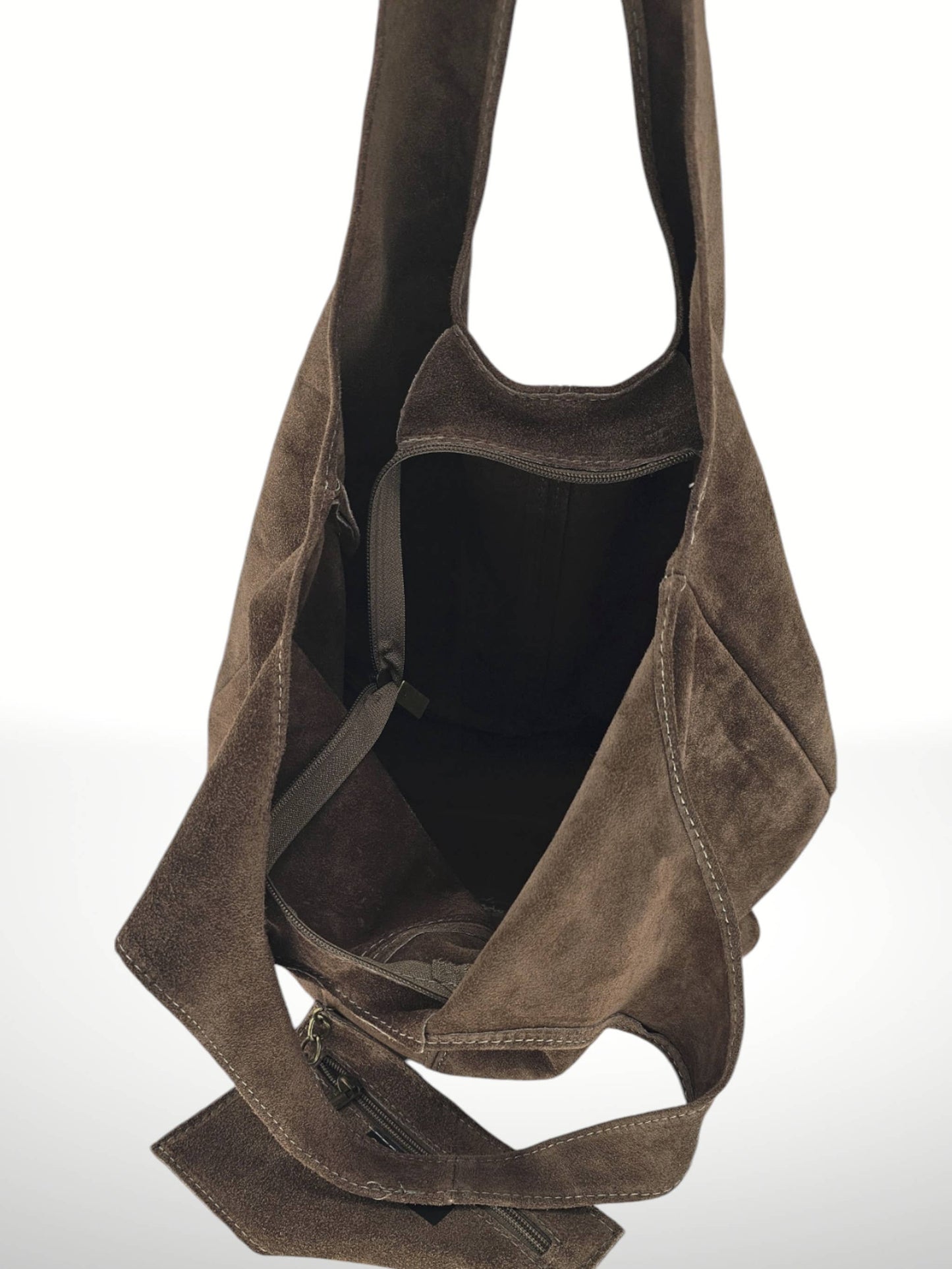 Giannina Suede leather shoulder bag
