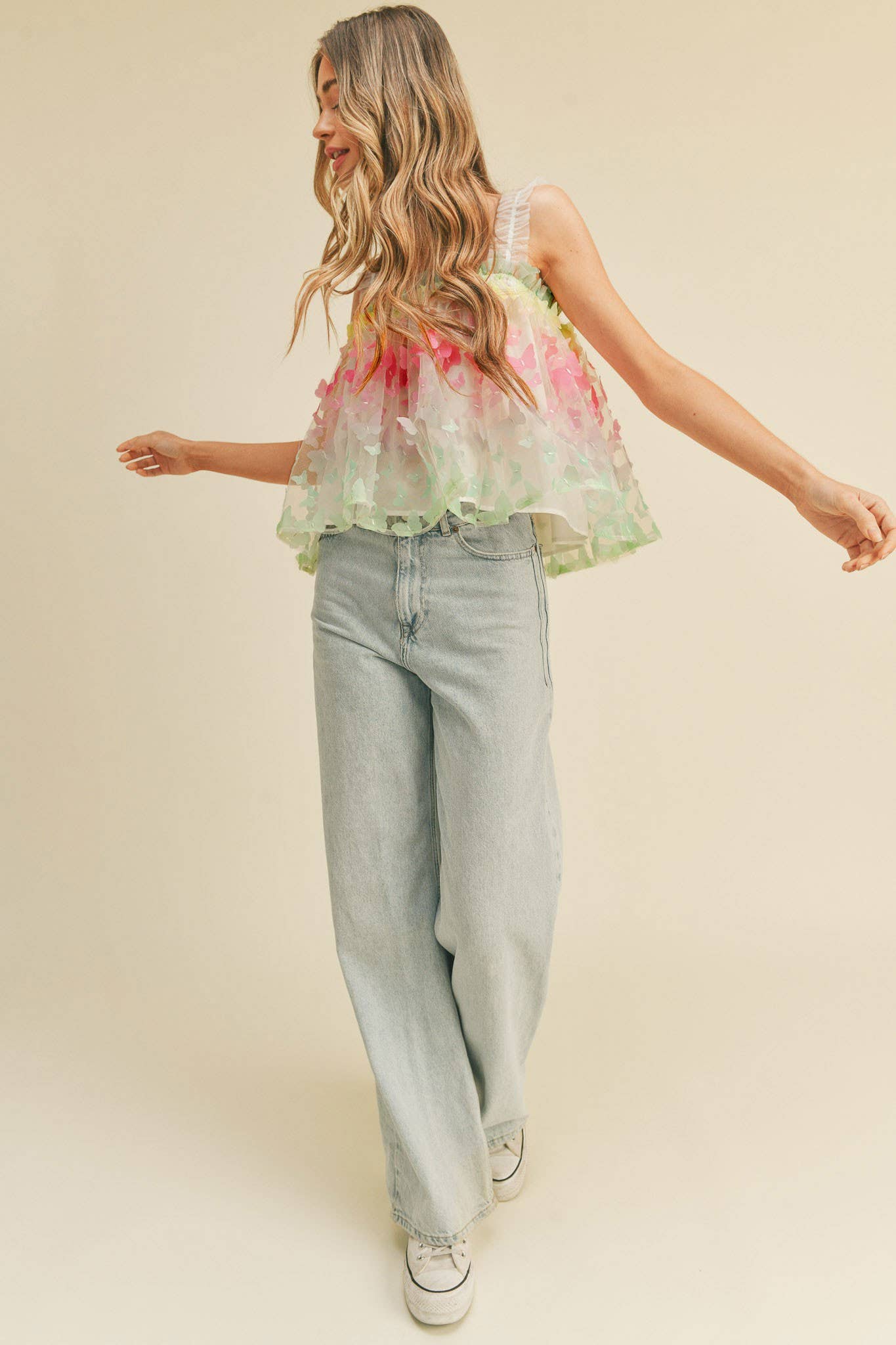 Butterfly Kisses 3D Top