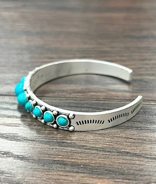 711284, Turquoise Cuff Bracelet