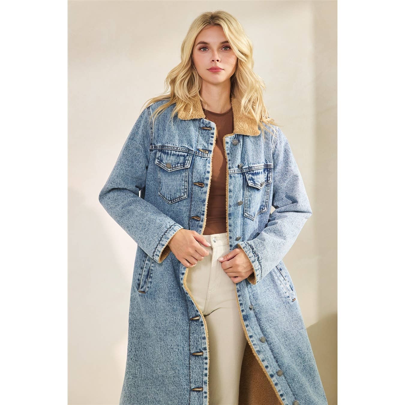 Colorado Lined Long Denim Jacket