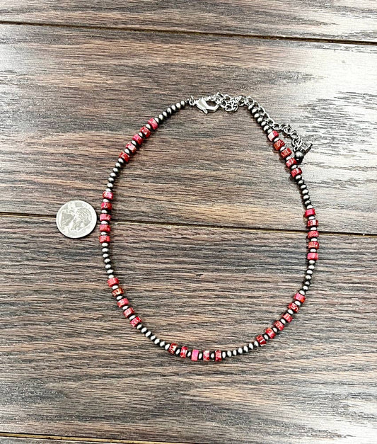 738505, Handmade Navajo Gemstone Necklace