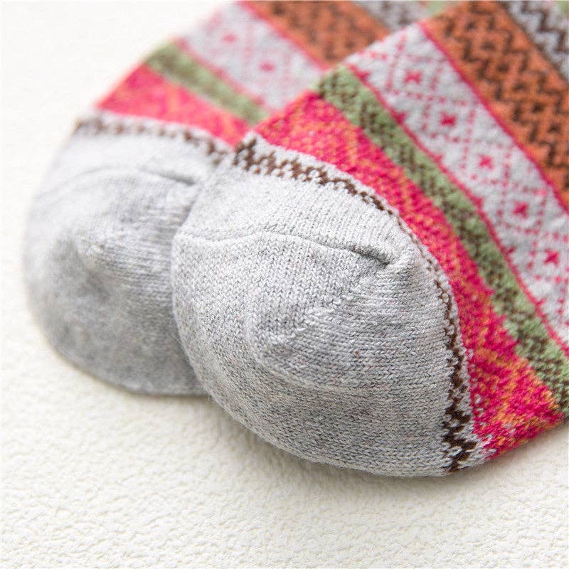 Bohemian Style Wool-Blend Socks