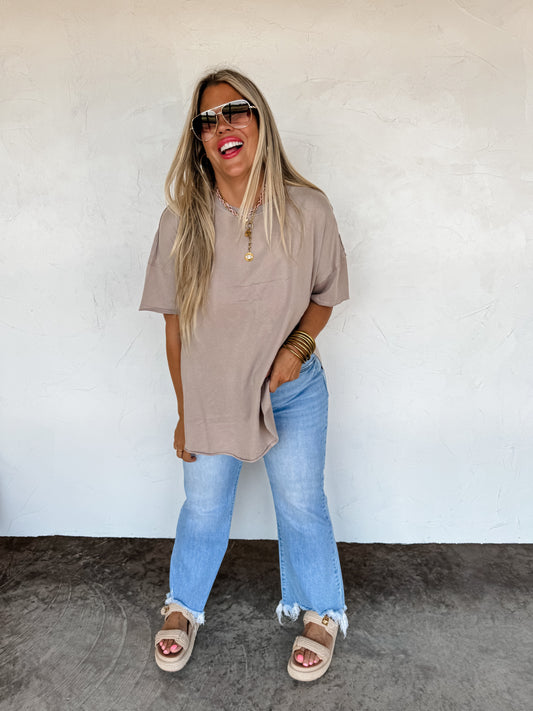 Joey Washed Cotton BF Tee