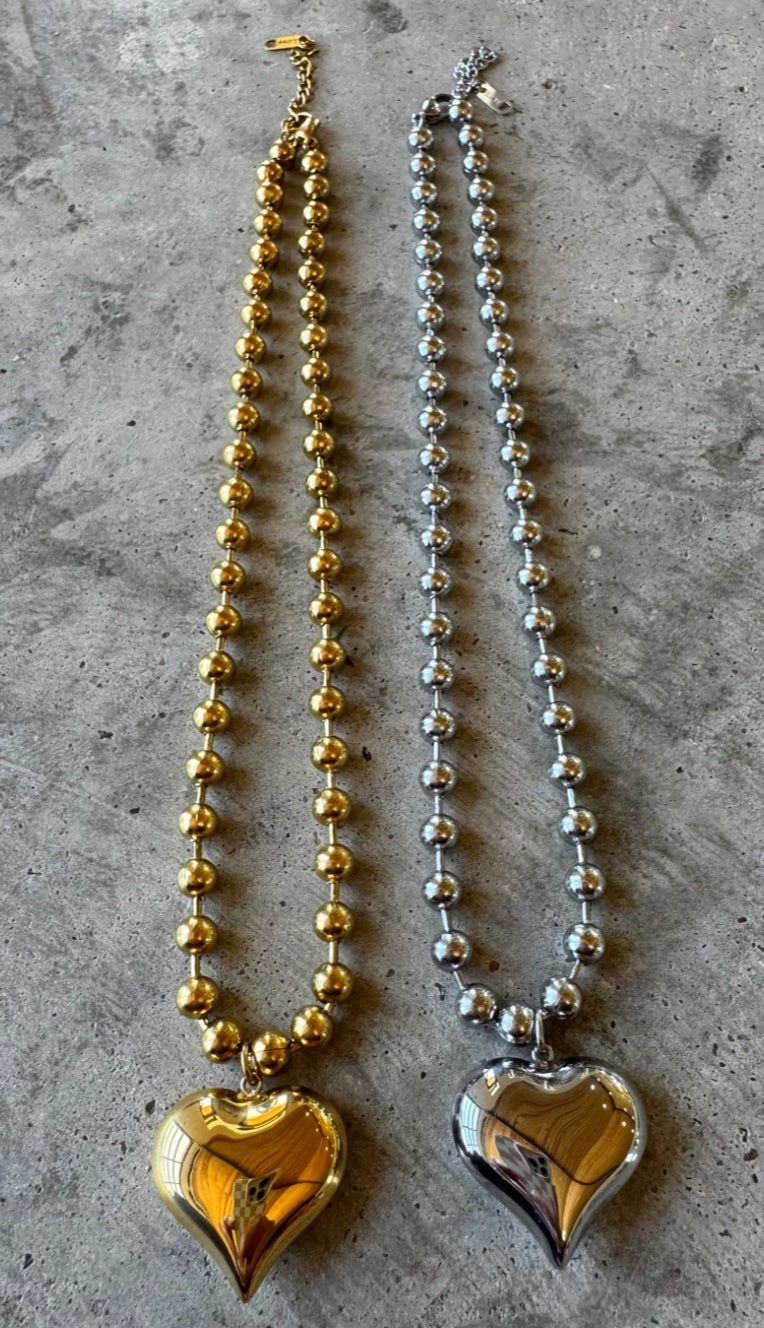 Heart Ball Chain