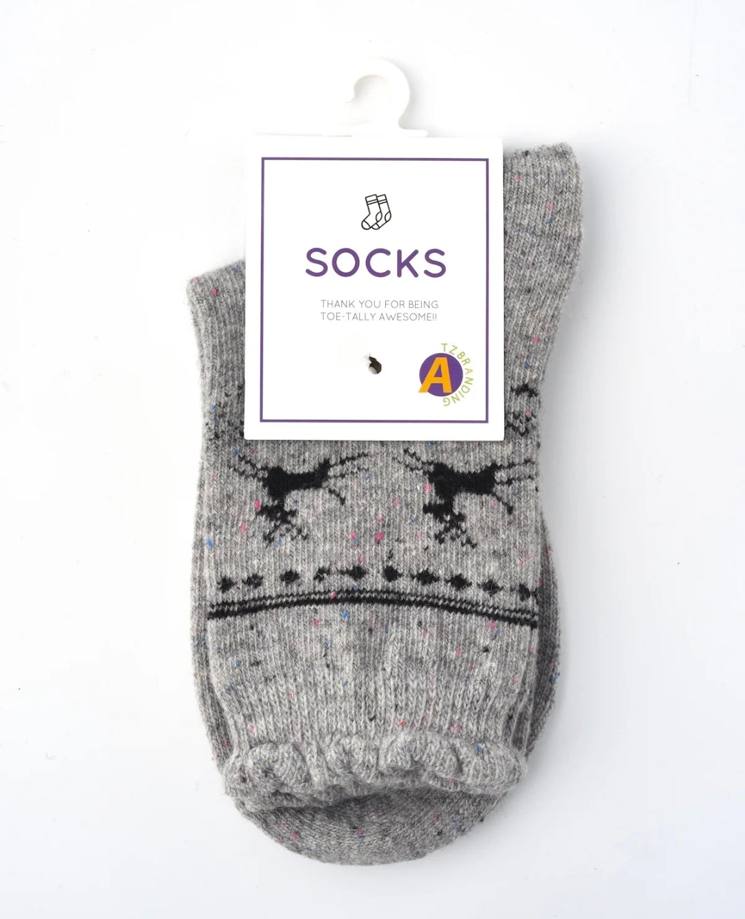 Reindeer Patterned Cozy Socks