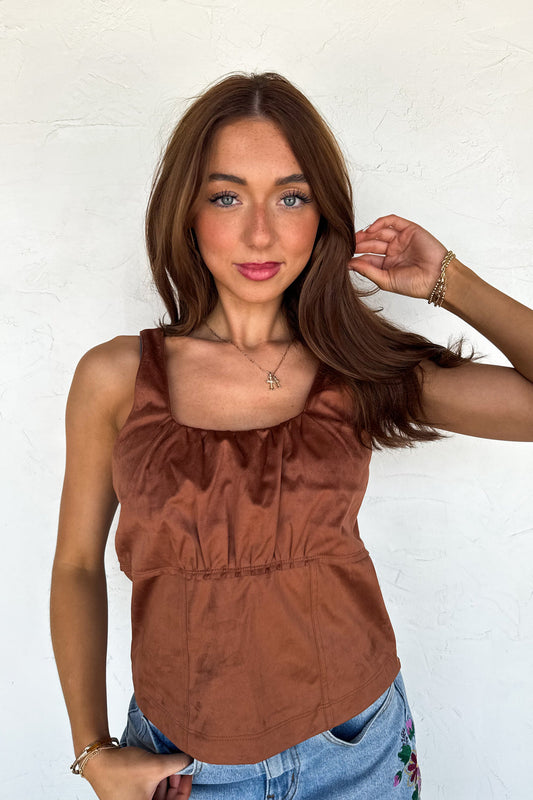 Desert Belle Suede Tank