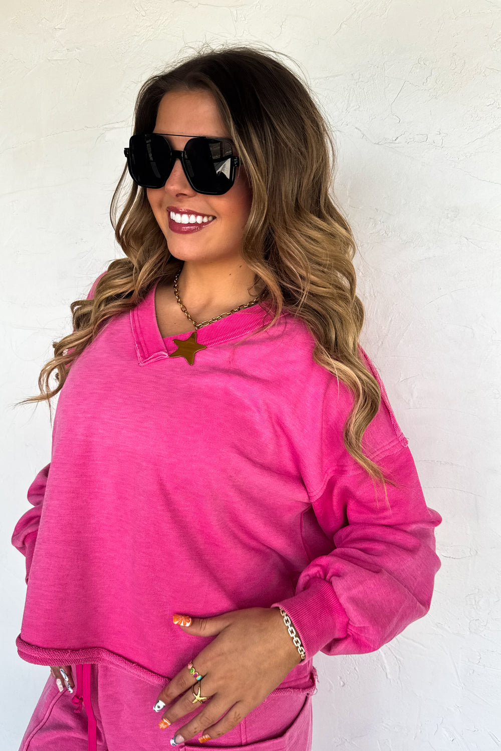 Pre-Order Faded VNeck Pullover
